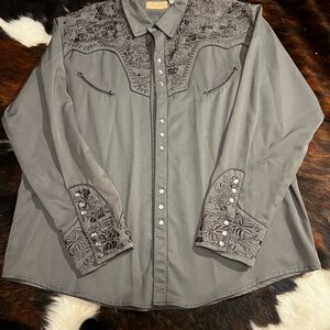 Scully Charcoal Western Shirt